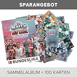 Topps Match Attax 2023/24 Generisch Topps Match Attax Bundesliga - 2023/24-1 Sammelmappe + 100 Verschiedene, zufällige Karten