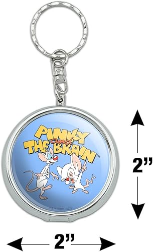 Miniatura 2 de Pinky & the Brain - Llavero portátil con logotipo de viaje, tamaño de viaje, con soporte para cigarrillos