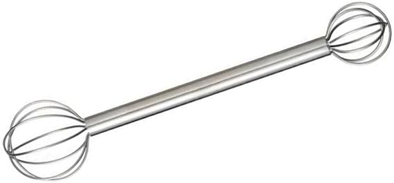 Rotating Double Head Miso, 304 Steel Measuring Tool for Soup & Easy Melting Control Double Head Miso Stirring Tool