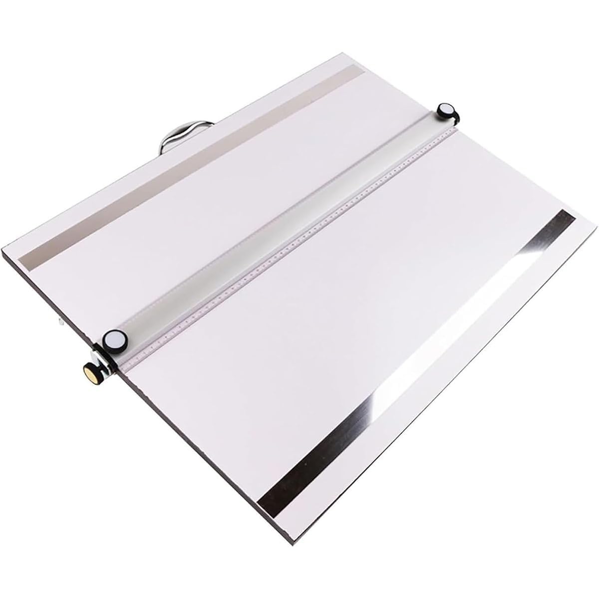 Lavagna da disegno regolabile con righello trasparente e morsetto magnetico per artisti e designer