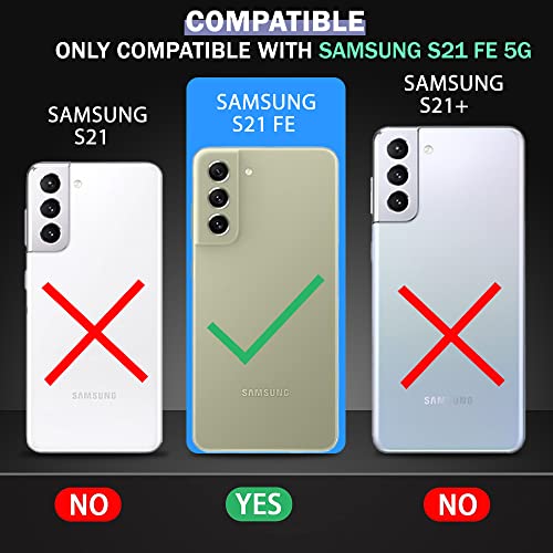 Image of TheGiftKart Back Cover Case for Samsung Galaxy S21 FE 5G | Soft Silicon Rubberised Matte Cover | Protective Sleek Profile | Camera Protection Bump Back Case (Black)