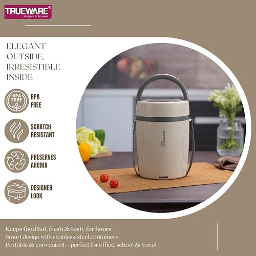 Image of Tureware Electric 4 PU Insulated 4 Stainless Steel Container 450 ML Each Thermoware Electric Lunch Box