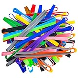 Coopay 60 Pieces Silicone Rubber Bands Colorful Elastic Bands Elastic Rubber Wrapping Bands for...