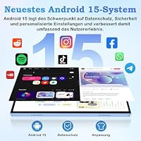 ZIOVO 2026 Neuest Android 15 Tablet 10.1 Zoll, 30GB RAM+128GB ROM+2TB TF, Gemini AI, 5G WLAN, Octa-Core 2.0GHz, Widevine L1, 8000mAh, BT 5.0, GPS, GMS, Tablets mit Tastatur, Maus und Schutzhülle-Blau – Ansicht 3