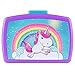 P:os, 27558, contenitore per il pranzo per ragazze, con design colorato con unicorno, circa 16 x 12 x 6,5 cm, in plastica, senza BPA e ftalati