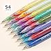 languo Acrylic Gel Pens for Coloring, 54 Colors Set 3D Acrylic Paint Pens with 1mm Bullet Tip for Adult Coloring, Gel Pens for Black Paper, Rock, Glass, Fabric, DIY and Art Crafts Supplies