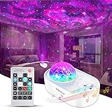 Star Projector, 3 in 1 Galaxy Night Light Projector with Remote Control, Bluetooth Music Speaker & 5 White Noises for Bedroom/Party/Home Decor, Timing Sky Starry Projector for Kids & Adults