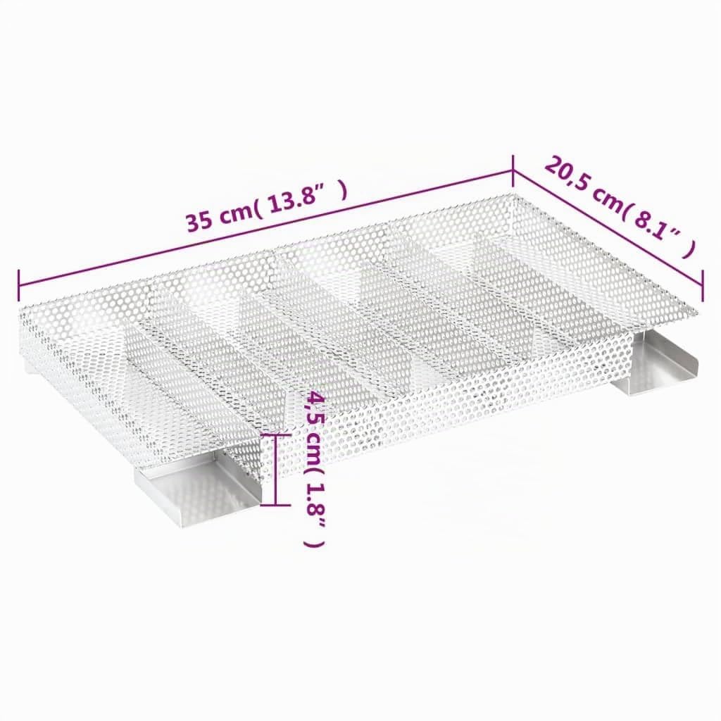 vidaXL Fumoir à four à BBQ générateur de fumée froide acier galvanisé