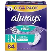 Always Fresh & Protect Normale Einlegekreuze, 84 Stück - Diskret, zuverlässig und komfortabel