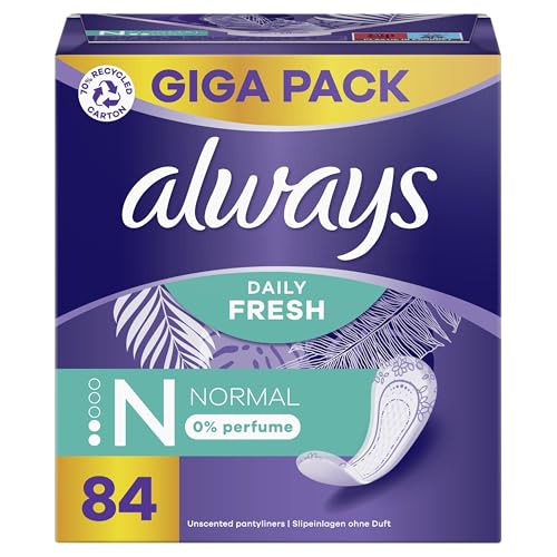 Always Fresh & Protect Normale Einlegekreuze, 84 Stück - Diskret, zuverlässig und komfortabel