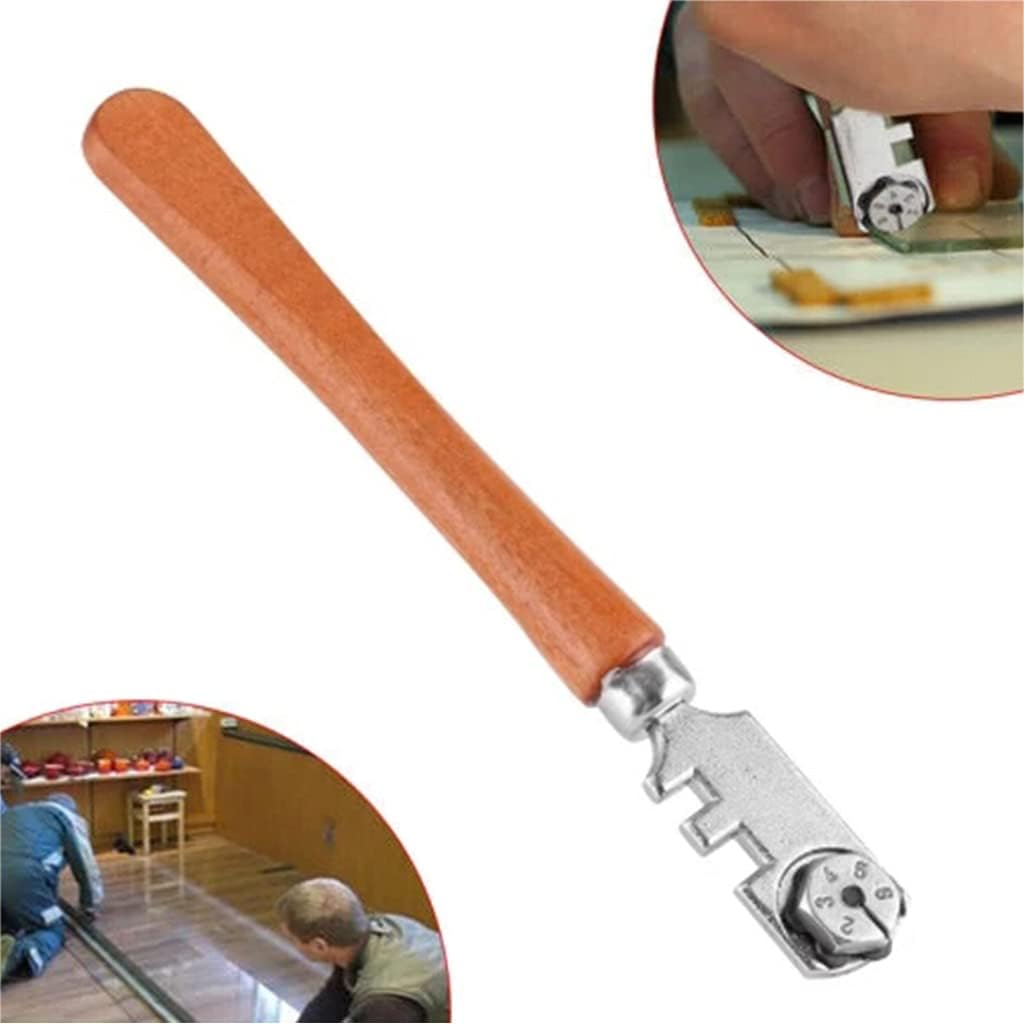 Multifunctional Portable 6 Wheel Glass Cutter Round Flat Cutting Tool Glass Craft Cutting Tool Cutting Glass Tile