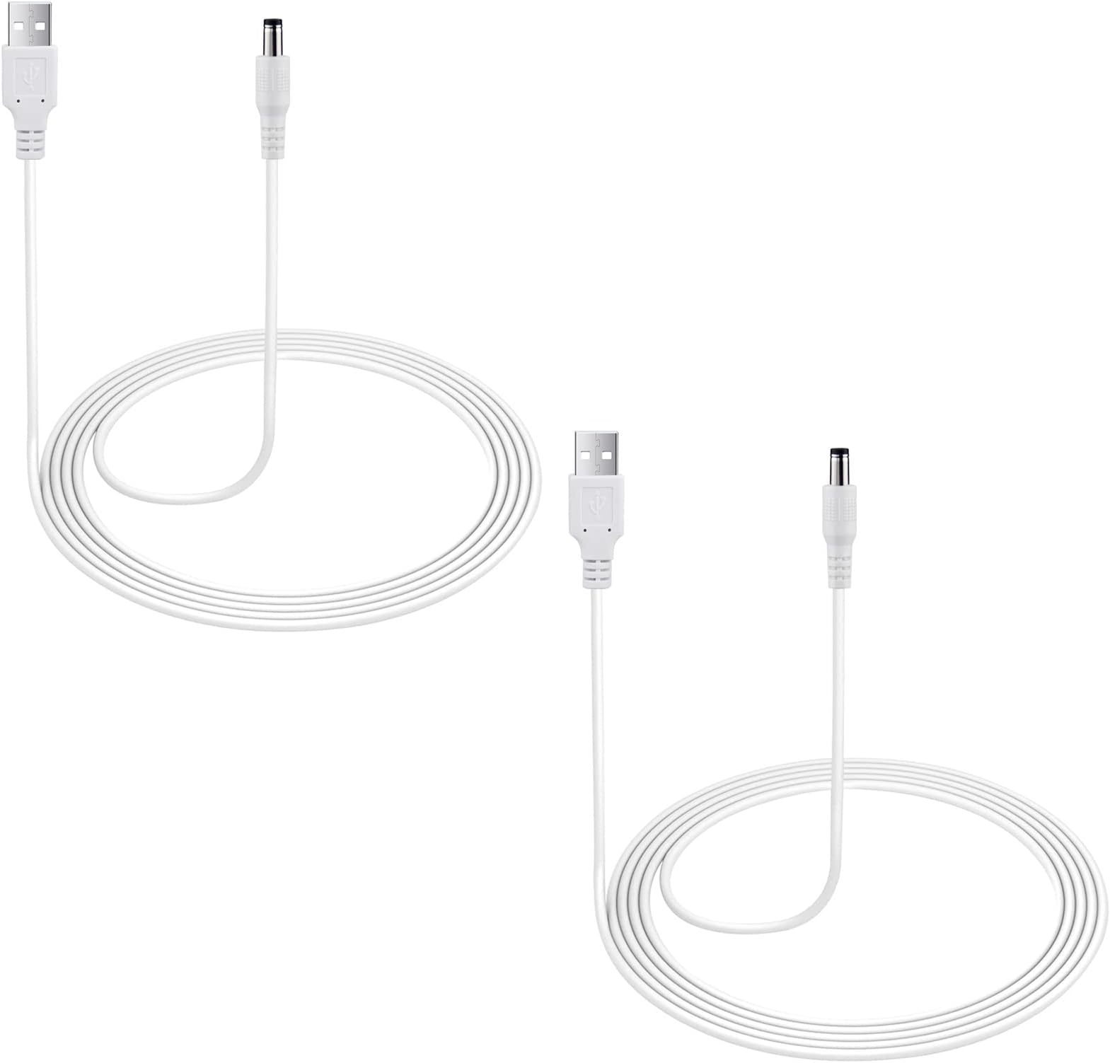 2-Pack Power Cord for Graco Simple Sway, DuetSoothe, DuetConnect LX, DuoGlider, Glider LX - 5V Charging Cable for Nova Baby Swing, 6.5 ft