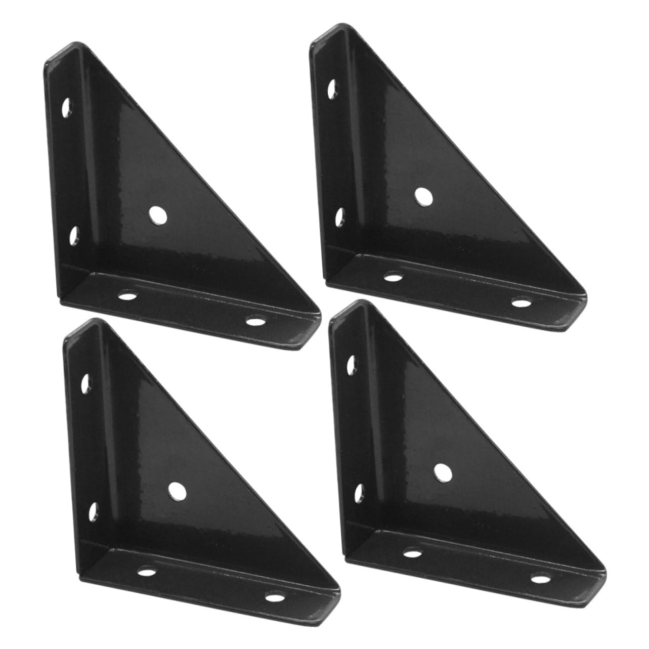 OUNONA 4pcs Corner Protector Small Shelf Brackets Corner Shelf Bracket Triangle Table Corner Brace Cabinet Fastener Detachable Corner Joint Cabinet Connector Angle Brackets for Cabinet