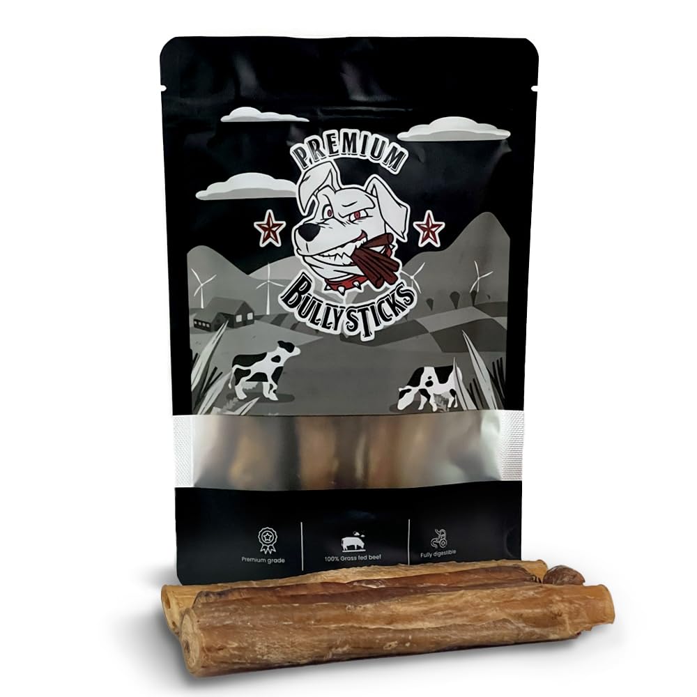 Pizzle Sticks for All Dogs, Beef Bully Chews Treat, Pack of 4 โ image 1