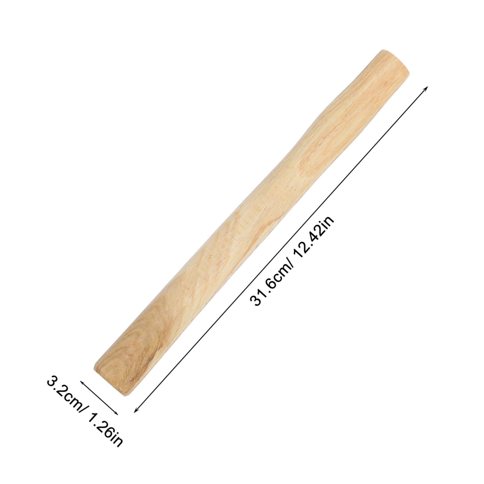 ARTIBETTER Wooden Hammer Handle Replacement Wood Handles Hammer Handle Kit Khaki Hammer Handle Component