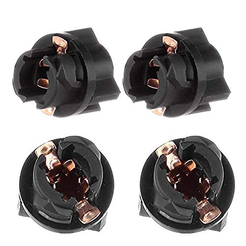 Image of 10-Pack Ice Blue T5 2721 37 74 Wedge Led Bulb PC74 Twist Sockets Replacement Dash Dashboard Lights Instrument Panel Cluster LEDS Lamps