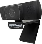 Phantom Cables Plug and Play USB Webcam for Online Calling, Conferencing, Zoom, Teams, Facetime, YouTube, Streaming 1080p @30fps with Microphone
