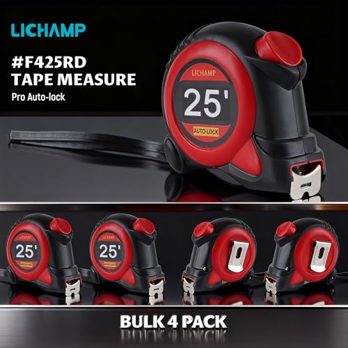 Cinta Métrica Lichamp Auto Lock 25FT 4 Pack miniatura 2