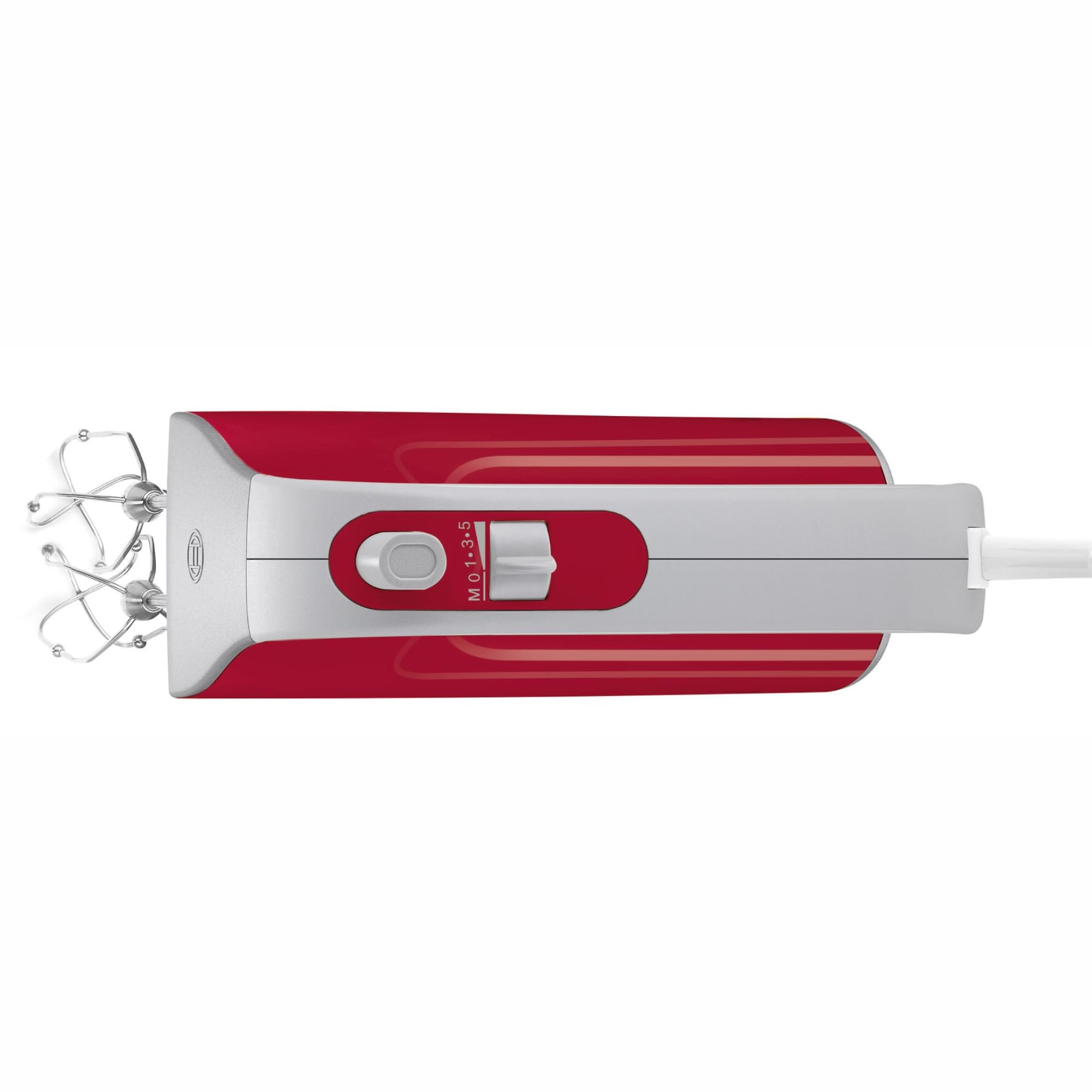 Bosch - Batidora de Repostería Styline, 500W, 5 velocidades, Varillas FineCreamer, Cuchillas de Acero Inoxidable, Rojo, MFQ40303