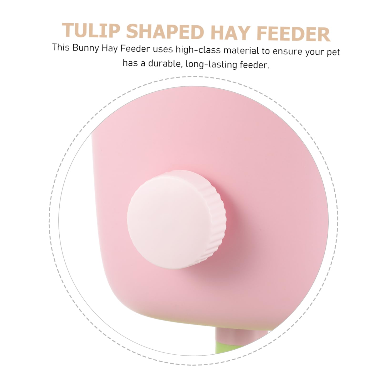 SUPVOX Dispensador De Comida para Conejos Estante Tulipán Soporte Colgante Comedero Tazón para Alfalfa y Hierbas