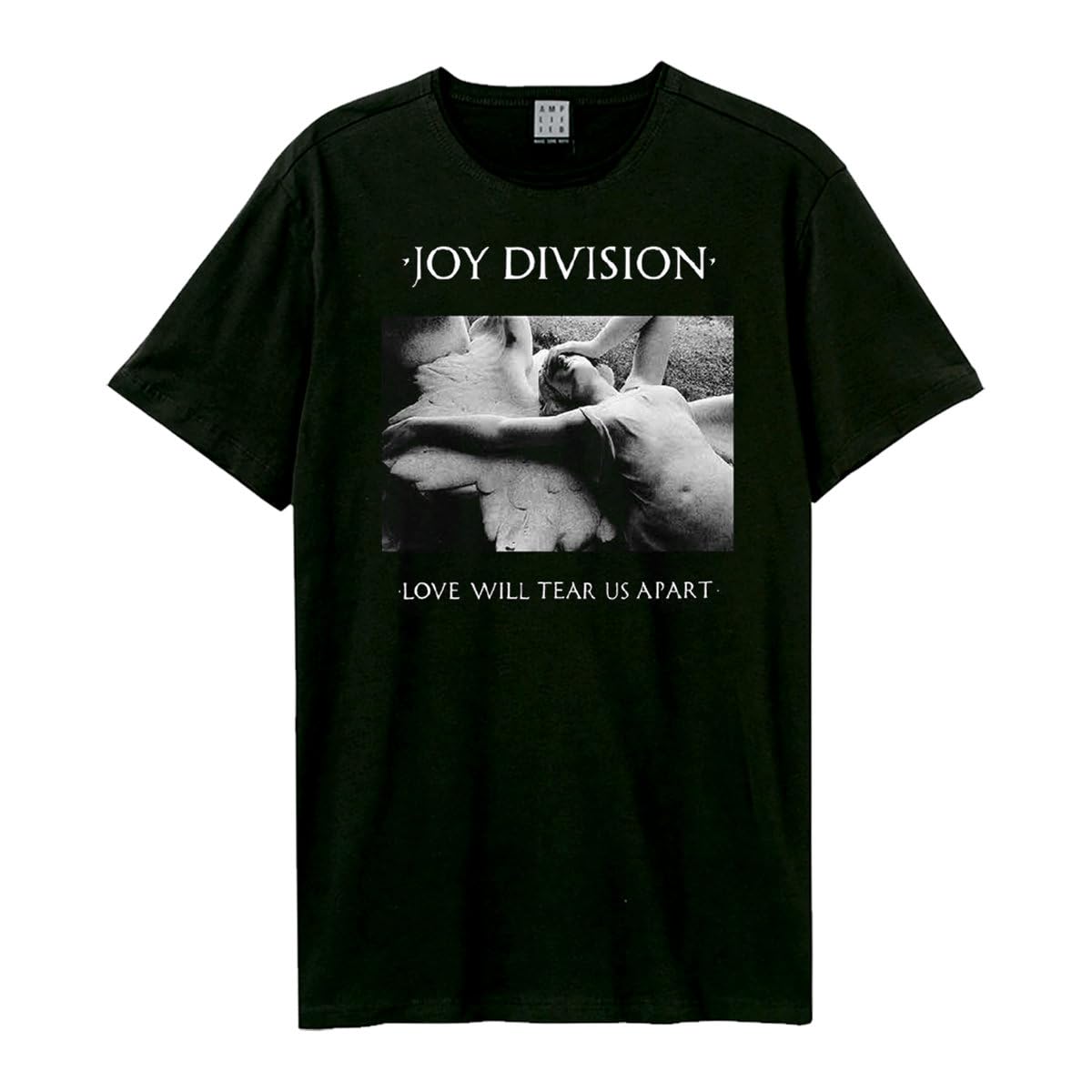 Amplified Unisex Band T-Shirt - Joy Division - Love Will Tear Us Apart, Gris Foncé