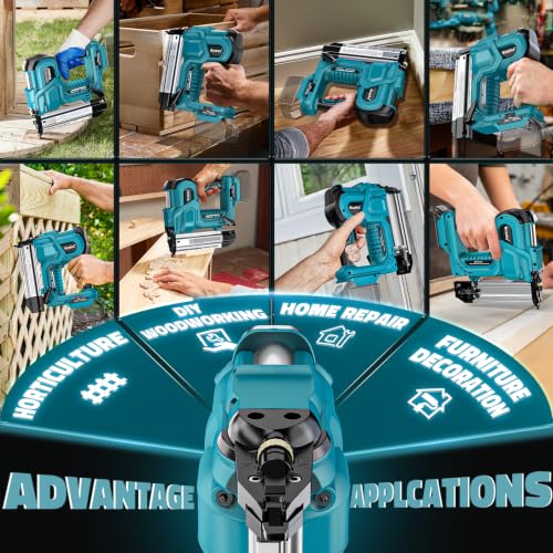 Ecarke Cordless 2-in-1 Brad Nailer for Makita
