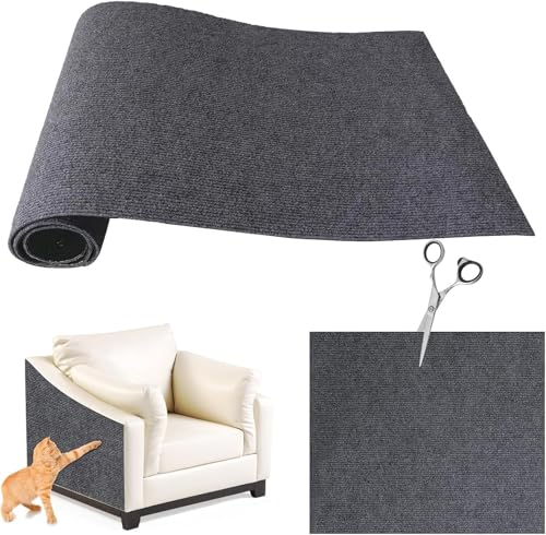 200 x 40 cm Rascador para Gatos,Protector Sofa Gatos Arañazo, Recortable DIY Tapete Rascador para Gatos, Alfombrilla para Rascar Autoadhesiva para Gatos Protector de Muebles Sofá Antiarañazos