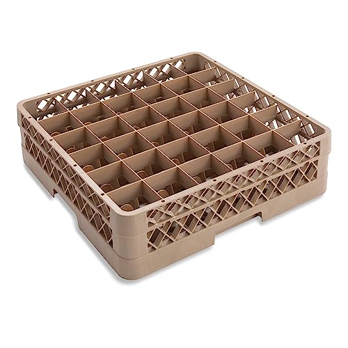 Traex TR7C Beige 36 Compartment Glass Rack with 1 Extender