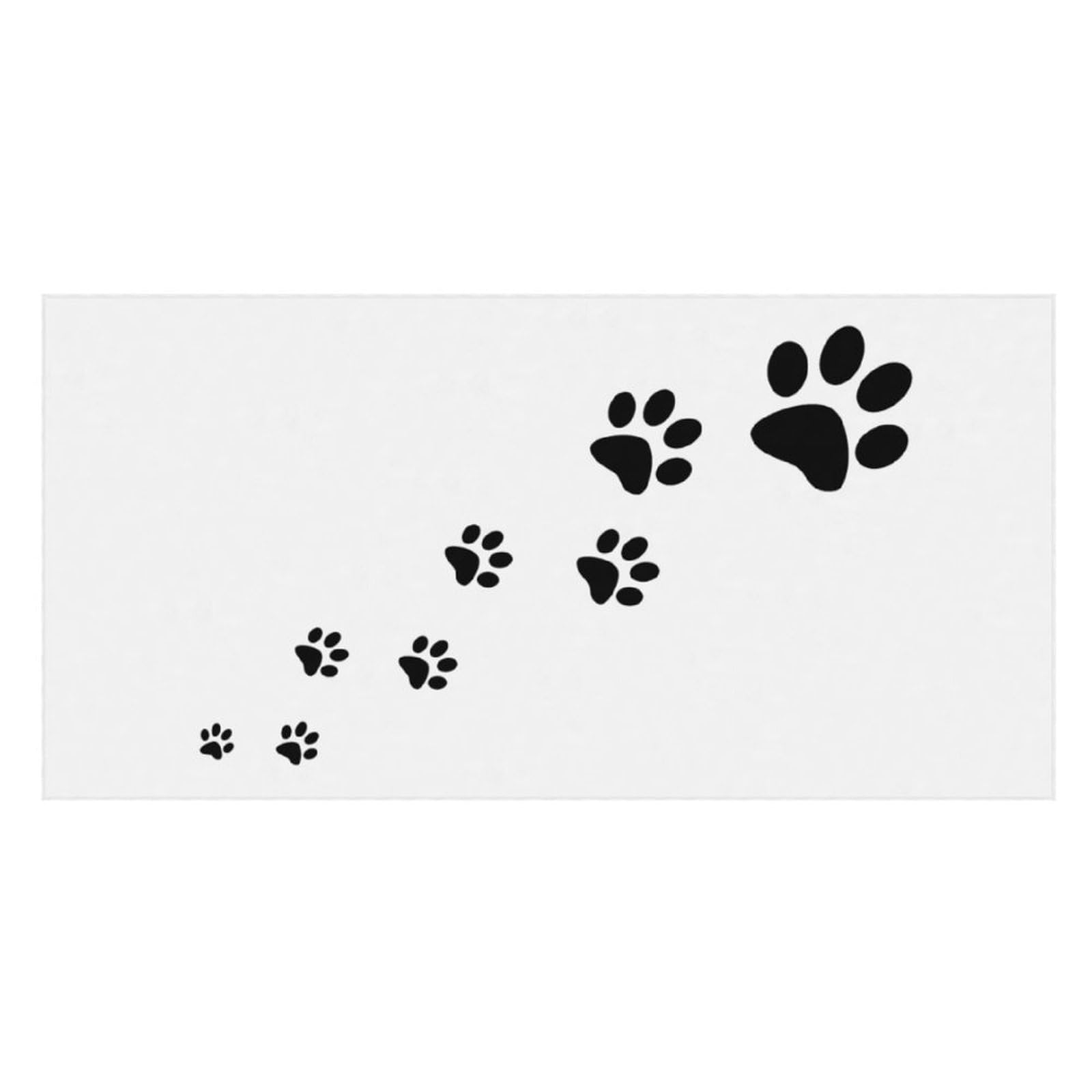 LWORZIIB Beach Towel, Animal Paw Prints Bath Towel, Pool Towel Great for Gym Swimming 80 X 160cm