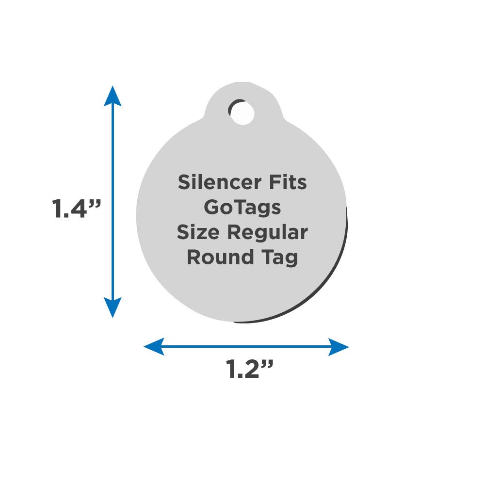 GoTags Dog Tag Silencers, Glow in The Dark Silencer to Quiet Noisy Pet Tags