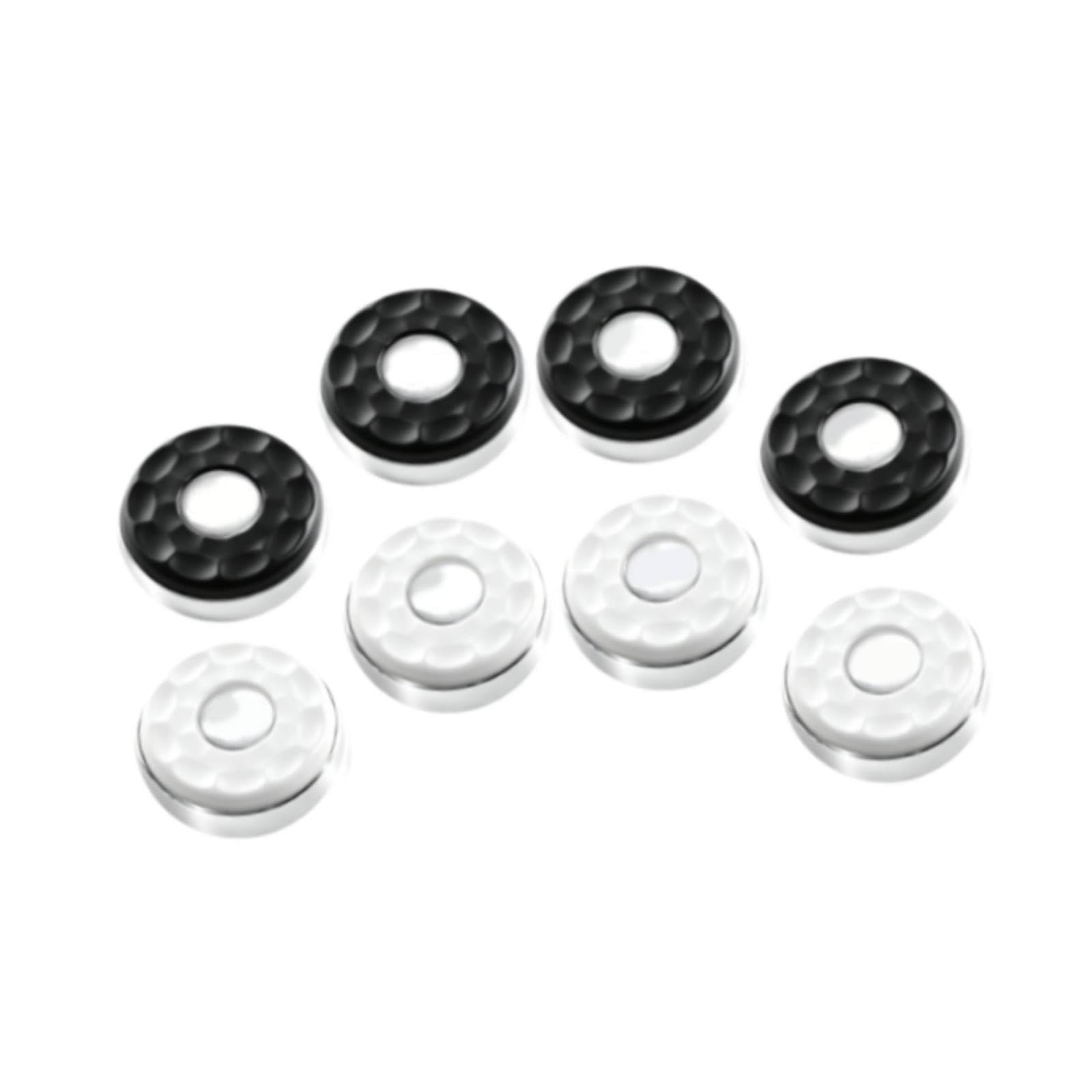 8 Shuffleboard Pucks, Familienspiel, Mini Brett, Rollend, Edelstahl, Leicht, Geeignet für Kinder, Schwarz-Weiss