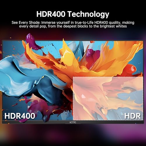 Image of KTC 24 inch 190Hz /180Hz Gaming Monitor,HDR 400 Fast IPS Screen,FHD 1080P Monitor, 133% sRGB,AdaptiveSync,1ms Response Time,HDMI *2&DP*1,Tilt Adjustable, Eye Care