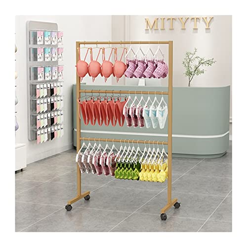 Présentoir de sous-vêtements et lingerie en métal pour agencement de magasin