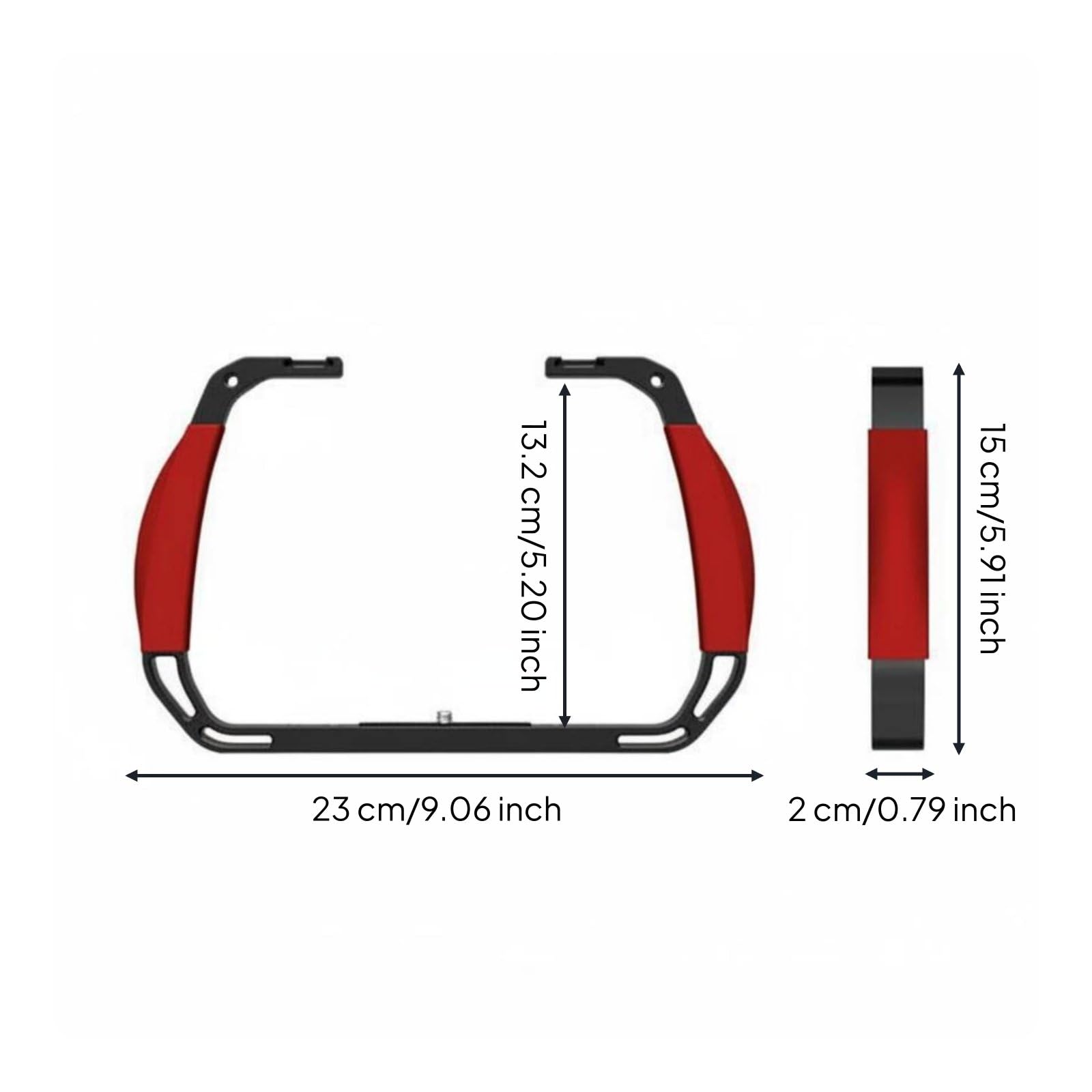 Baoblaze Montura para Cámara de Buceo Soporte Accesorio Empuñadura Mango Jaula Ligera y Firme Resistencia en Agua Control Sencillo Adecuada para Buceo Snorkel Grabación Deportiva Ruta Marina