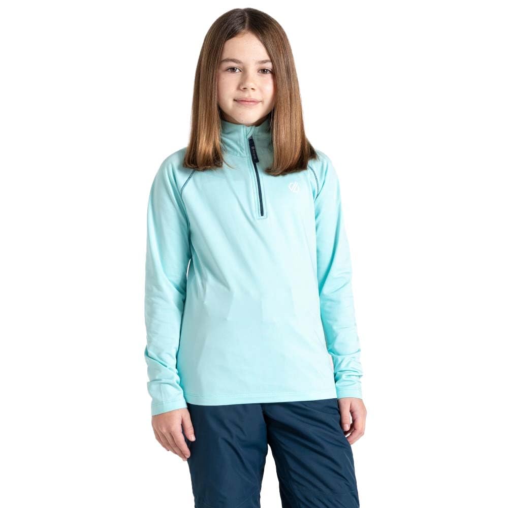 Dare2B Unisex-Youth Kids' Consist Ii Recycled Core Stretch Midlayer Sweater, Blue, 3-4 Years EU