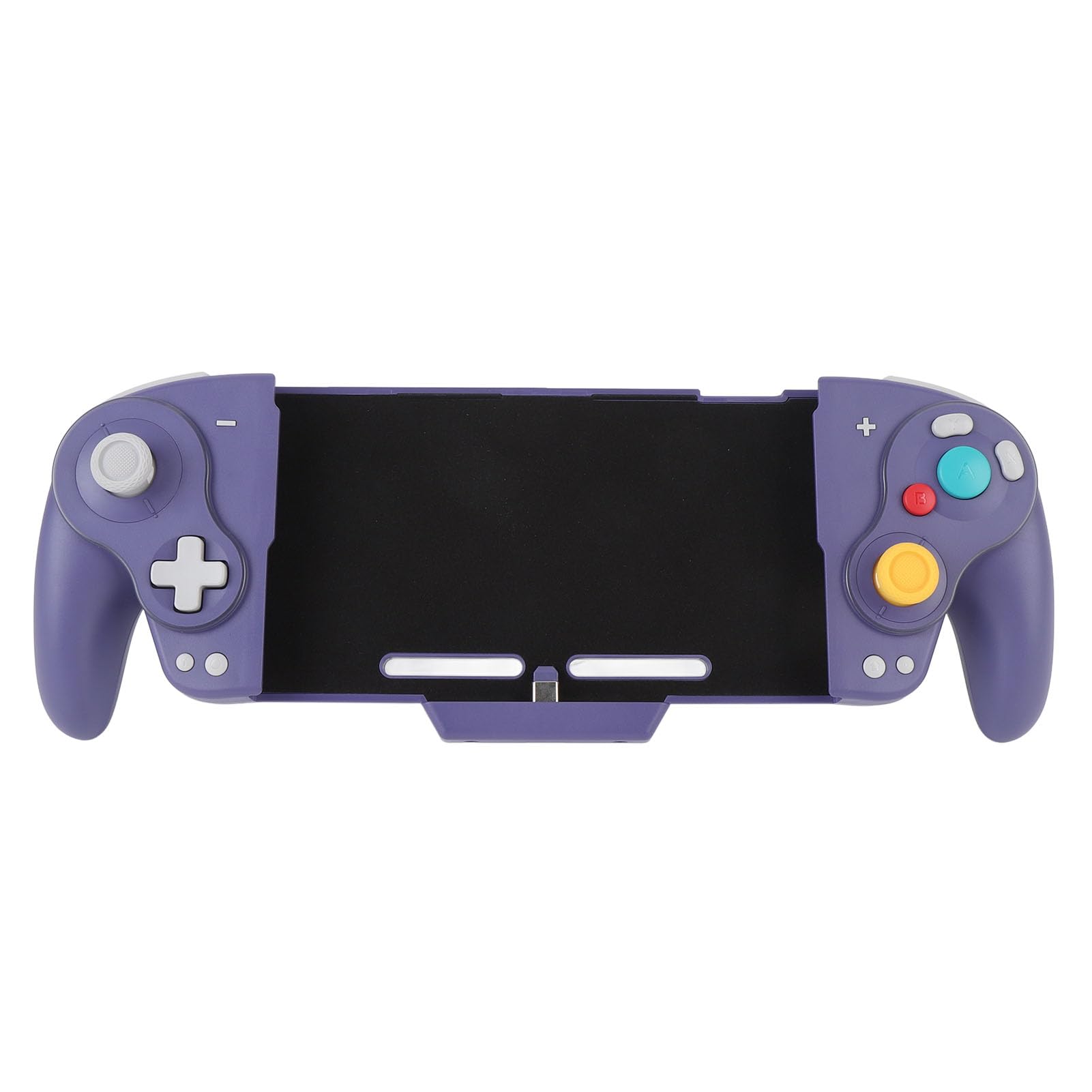Controlador Joypad Inalámbrico con Teclas Mecánicas RGB con Ajustable para Interruptor y Interruptor OLED, Joypad Ligero de una Pieza para Jugadores (PURPLE)