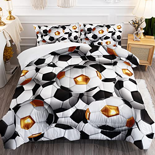 BailiPromise Soccer Bedding Set Twin Size Boys...