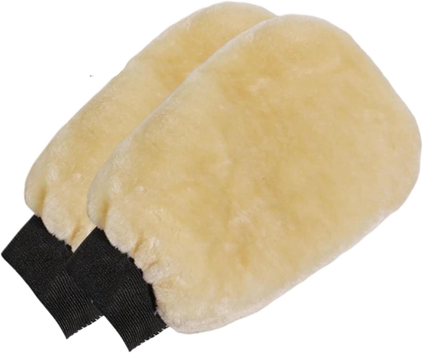 Car Wash Mitt 4pcs Car Wash Gloves Soft Thickened Imitation Wool Plush Wiping Cleaning Mitt Double-Faced Glove Washing Supplies(1pc)