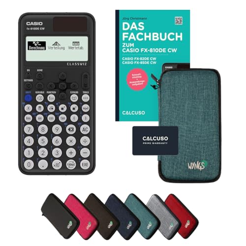 CALCUSO Standard Set Turquoise with Calculator Casio FX-810DE CW ClassWiz (German)