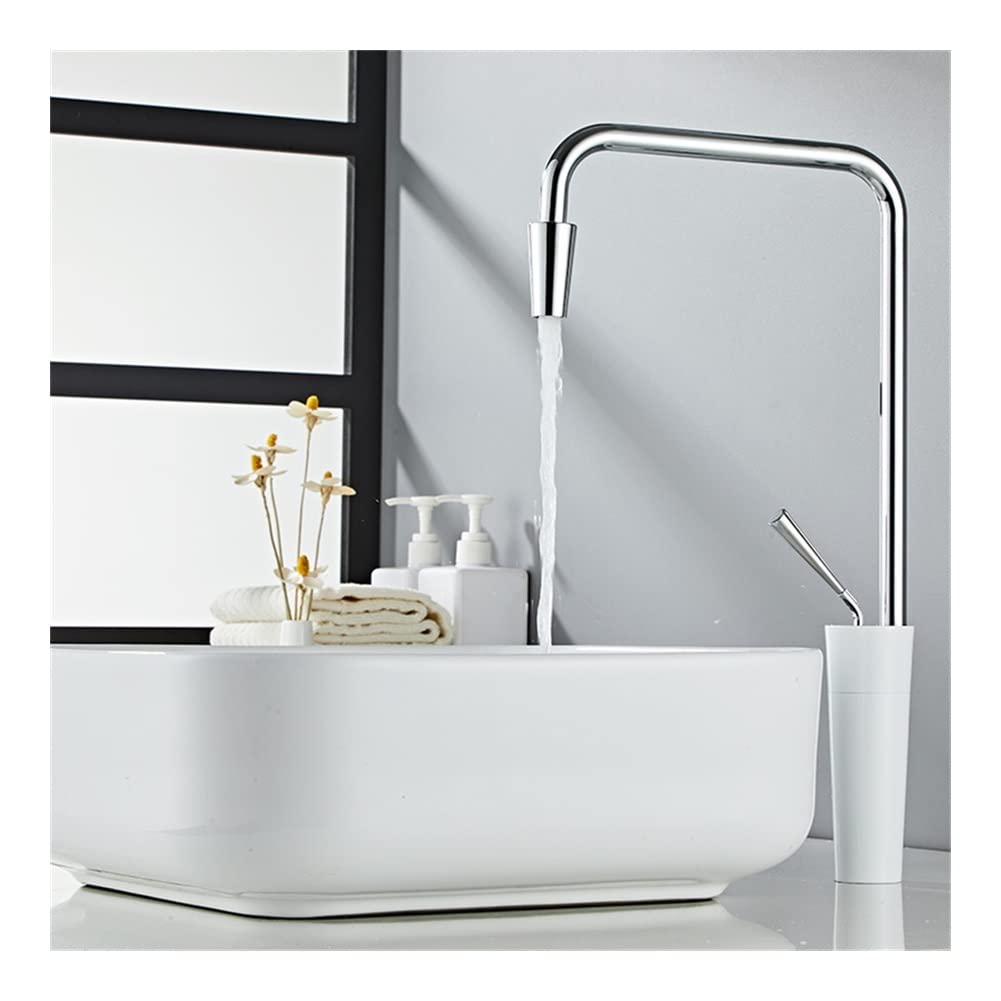 Mitigeur de lavabo de salle de bain noir, robinet de cuisine 360