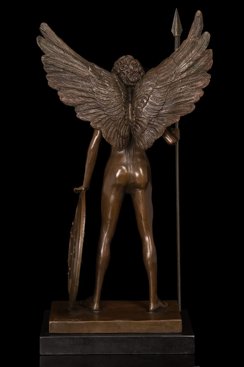 Amazon.co.jp: ブロンズ像 戦士 インテリア家具 置物 彫刻 銅像 彫像