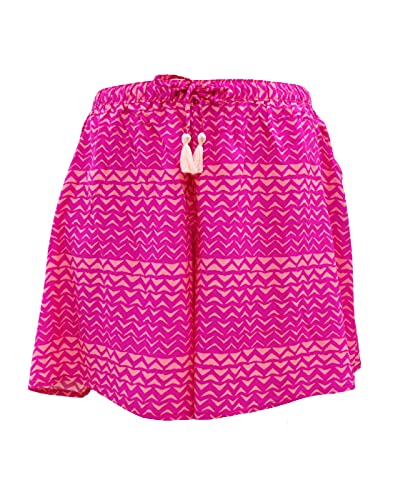 Image of B STORIES Women's Flared Shorts - Culottes with Pockets|Soft Viscose Lounge & Beach Wear|Mid-Rise Elastic Waistband|Casual Indo-Western Half Pants|Summer Resort & Everyday Wear for Women