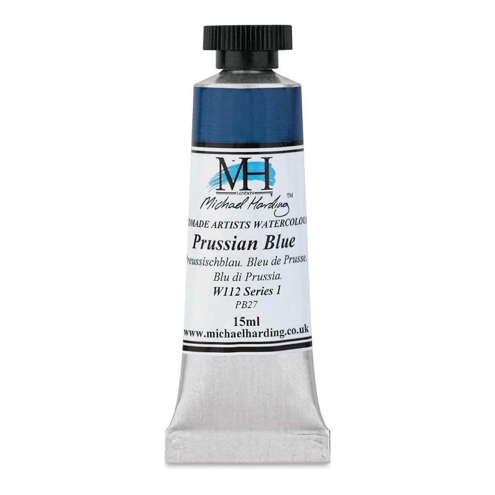 Michael Harding Prussian Blue Professional Watercolors - 15Ml Tubes (Prussian Blue)