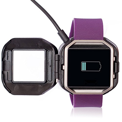 AWINNER Easy Charger Clip Compatible with Fitbit Blaze -Replacement USB Charger Adapter Charge Cord Charging Dock Cable