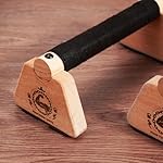 Push Up Stand, 2 PCS Wood Parallettes Bars, 9" Wooden Calisthenics Equipment, Handstand Blocks and Pushup Handles for Handle Stands Grip Strength Training, Planks Calisthenics - Image 3