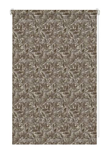 Gardinia EASYFIX Store Enrouleur à Motif avec Fixation par Serrage, Opaque, Kit de Montage Inclus, Natural Camouflage, Chocolat/Sable, 60 x 150 cm (lxH) 36172