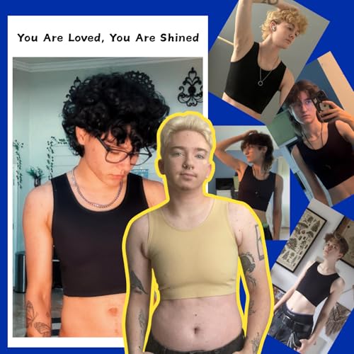 Image of Wonababi Chest Binder for Transgender - Seamless Ultra Flat Compression Bra for FTM, Large Breasts