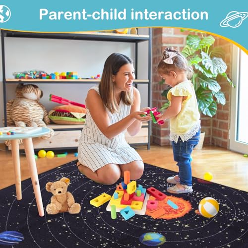 Tapete Decorativo Infantil Outer Space 150x200 cm miniatura 6