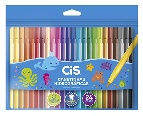 Caneta hidrográfica Color 48.6104 com 24 cores Cis