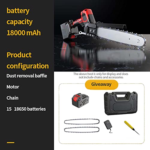 8 -Zoll -Handheld tragbarer schnurloser wiederaufladbarer elektrischer Kettensäge Lithium -Batterie -Mini -Kettensäge… – Bild 4